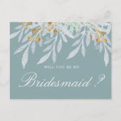 Gentle Botanics | Einladung von Bridesmaid Postkar Postkarte (Vorderseite)