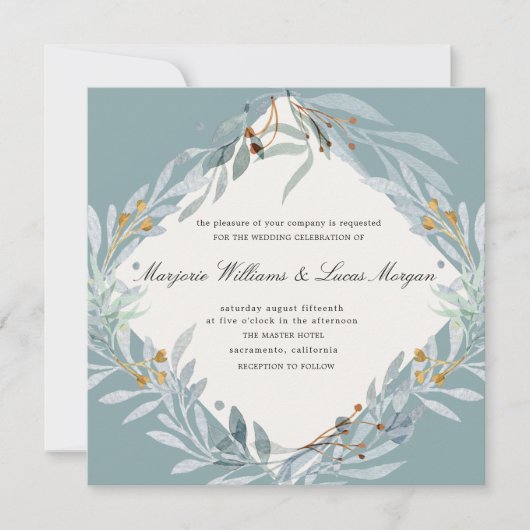 Gentle Botanics | Einladung zur Hochzeit auf dem P (Vorderseite)