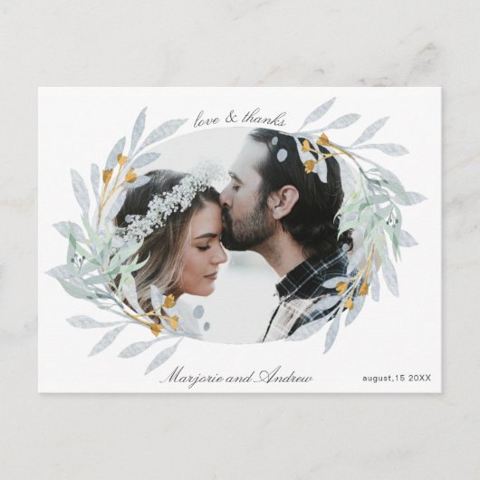 Gentle Botanics | Foto Vielen Dank, Postcard Postkarte (Vorderseite)