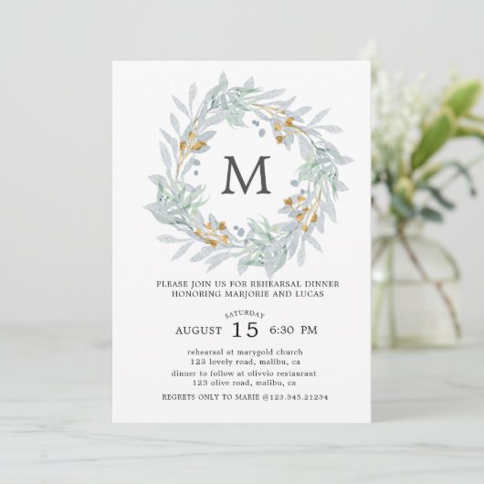 Gentle Botanics Probe Dinner Einladung (Stehend Vorderseite)