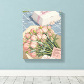 Gentle Breeze Floral Geschenk Art Drucken Leinwanddruck (Insitu (Holzboden))