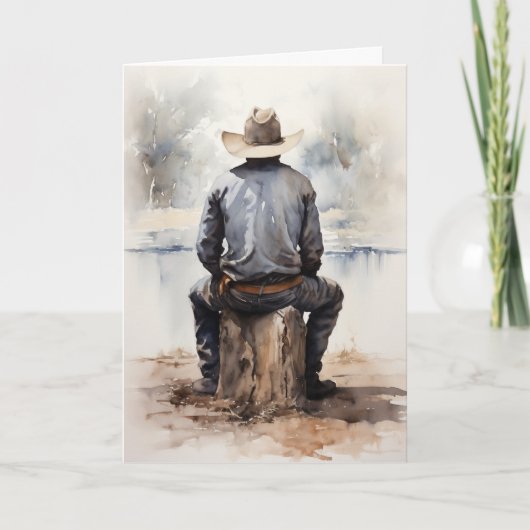 "Gentle Breezes" Western Beileid Karte (Vorderseite)