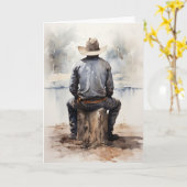 "Gentle Breezes" Western Beileid Karte (Gelbe Blume)