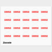 Gentle Briefmarke Runder Aufkleber (Blatt)