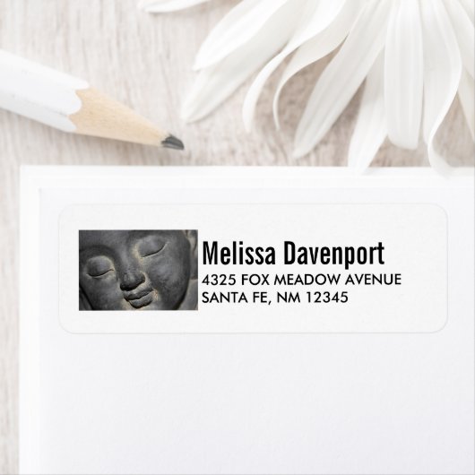 Gentle Buddha Face Stone Skulptur (Insitu)