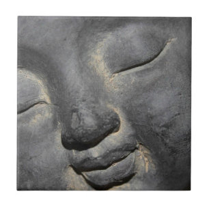 Gentle Buddha Face Stone Skulptur Fliese