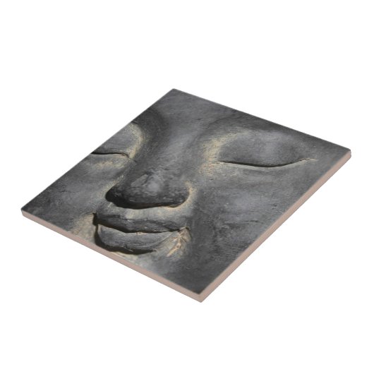 Gentle Buddha Face Stone Skulptur Fliese (Seite)