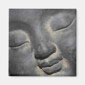 Gentle Buddha Face Stone Skulptur Magnet (Vorne)