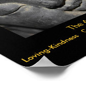 Gentle Buddha Face Stone Skulptur Poster (Ecke)