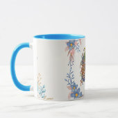 Gentle Calm – Soft Teal Watercolor Floral Art Tasse (Links)