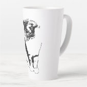 Gentle Cat Looking Down Portrait Tasse (Rechte Ecke)