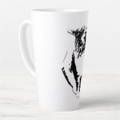 Gentle Cat Looking Down Portrait Tasse (Linke Ecke)
