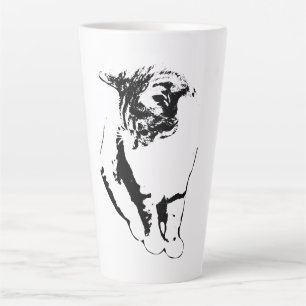 Gentle Cat Looking Down Portrait Tasse