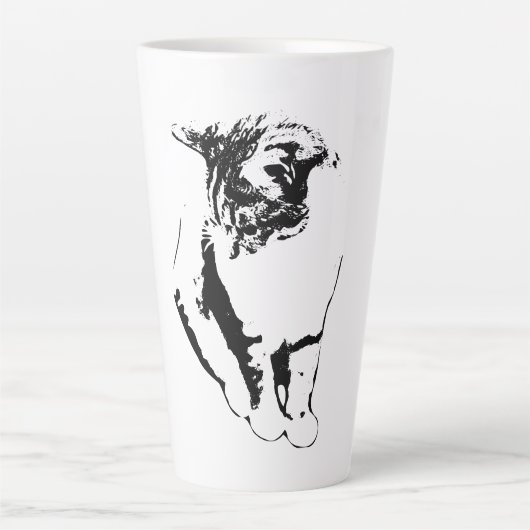 Gentle Cat Looking Down Portrait Tasse (Vorderseite)