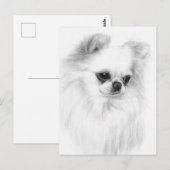 Gentle Chihuahua Handgemälde Postkarte (Vorne/Hinten)