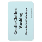 Gentle Clothes Washing - mit Website-Adresse Magnet (Vertikal)