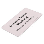 Gentle Clothes Washing - mit Website-Adresse Magnet (Linke Seite)
