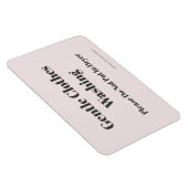 Gentle Clothes Washing - mit Website-Adresse Magnet (Rechte Seite)