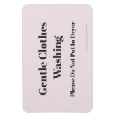 Gentle Clothes Washing - mit Website-Adresse Magnet (Vertikal)