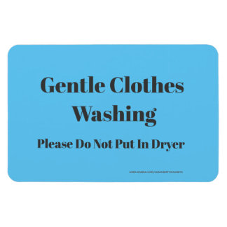 Gentle Clothes Washing - mit Website-Adresse Magnet