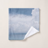 Gentle Cloudy Ocean Breeze 1 Badhandtuch Set (Waschlappen)