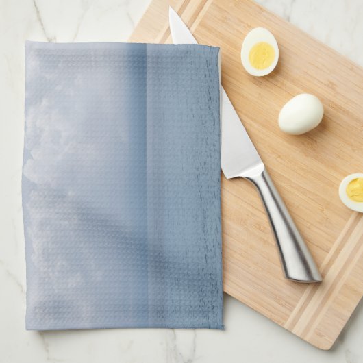 Gentle Cloudy Ocean Breeze 1 Geschirrtuch (Viertel Falte)