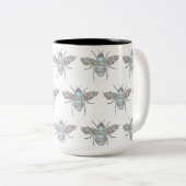 "Gentle Coffee Drinkers" Zweifarbige Tasse (VorderseiteRechts)