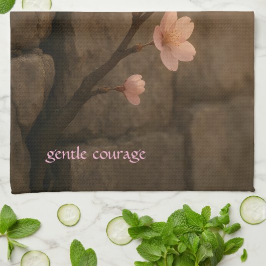 Gentle Courage Cherry Blossom Towel Geschirrtuch (Gefaltet)