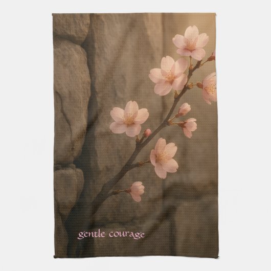 Gentle Courage Cherry Blossom Towel Geschirrtuch (Vertikal)
