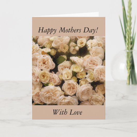 Gentle Cream Rose Karte (Vorderseite)