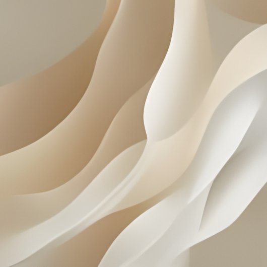 "Gentle Currents" | Beige Abstrakte Kunst Poster