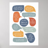 Gentle Daily Erinnerungen Social Emotional Learnin Poster (Vorne)