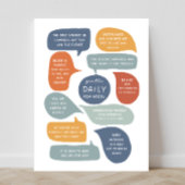 Gentle Daily Erinnerungen Social Emotional Learnin Poster
