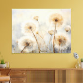 Gentle Dandelion Breeze Leinwanddruck (Insitu (Wohnzimmer))