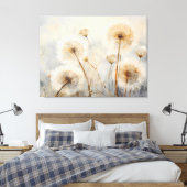 Gentle Dandelion Breeze Leinwanddruck (Insitu (Schlafzimmer))