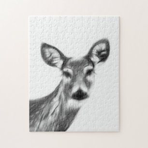 Gentle Deer Face Puzzle