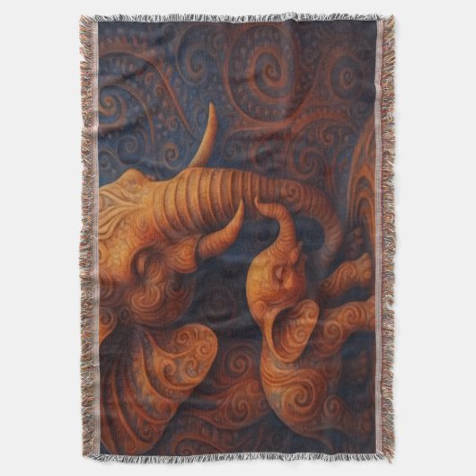 Gentle Elephants Decke (Vorderseite Vertikal)