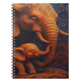 Gentle Elephants Notebook Notizblock (Vorderseite)