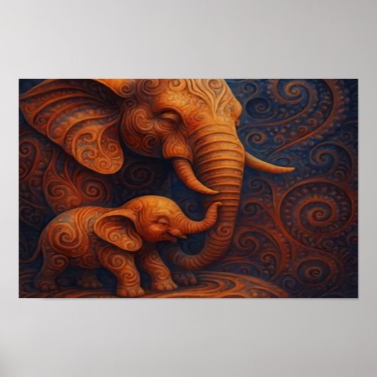 Gentle Elephants Poster (Vorne)