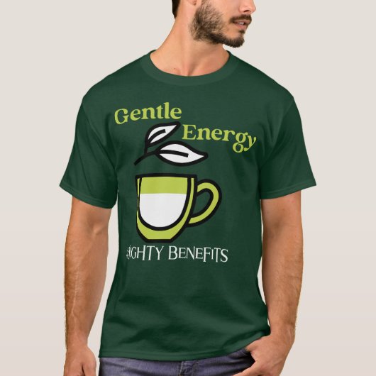 Gentle Energy, Mighty Benefits — Wellness Vibes, T-Shirt (Vorderseite)