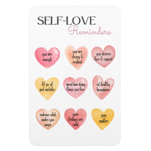 Gentle Erinnerungen für die psychische Gesundheit  Magnet (Vertikal)