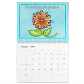 Gentle Erinnerungen Positiver Thread-Kalender Kalender (Feb 2027)