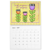 Gentle Erinnerungen Positiver Thread-Kalender Kalender (Mär 2027)