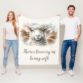 Gentle Ewe: Weiche Wollschäfe Fleecedecke