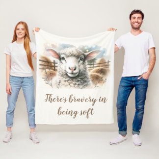 Gentle Ewe: Weiche Wollschäfe Fleecedecke