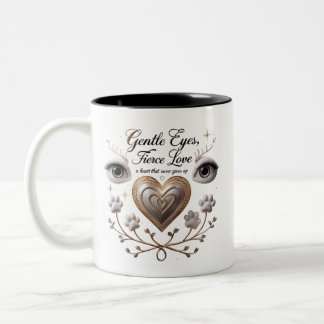 Gentle Eyes, Fierce Liebe Tasse