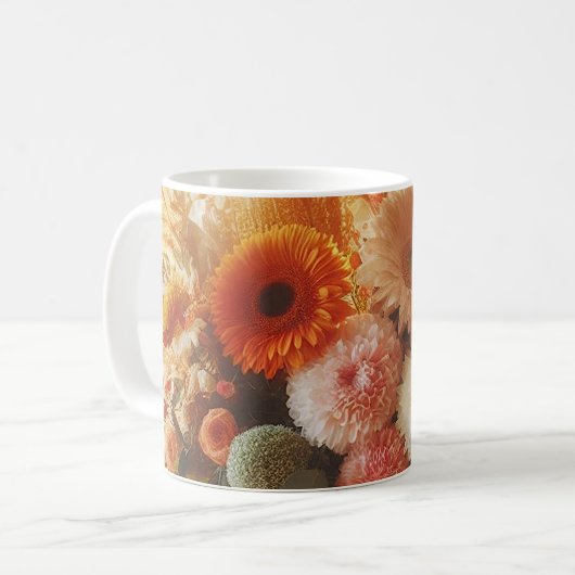 Gentle Fall Blume Kaffee Tasse (Vorderseite Links)
