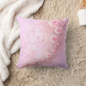 Gentle Floral Pattern – Soft Pink Roses with Soft  Kissen (Decke)
