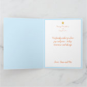 Gentle Floral Weihnachten und Neujahr Foto Urlaub Karte (Innenseite)