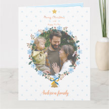 Gentle Floral Weihnachten und Neujahr Foto Urlaub